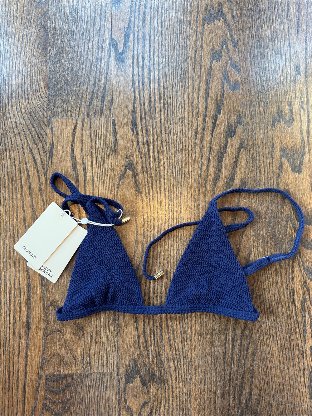 Monday Swimwear Barbados Top- midnight crinkle